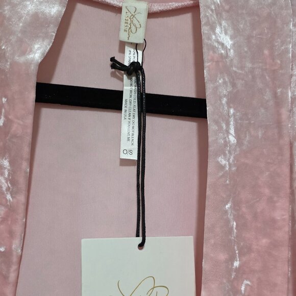 Pink Velvet Baby Boxer Robe (Robe Only) in Strawberry Ice Cream - Picture 4 of 9